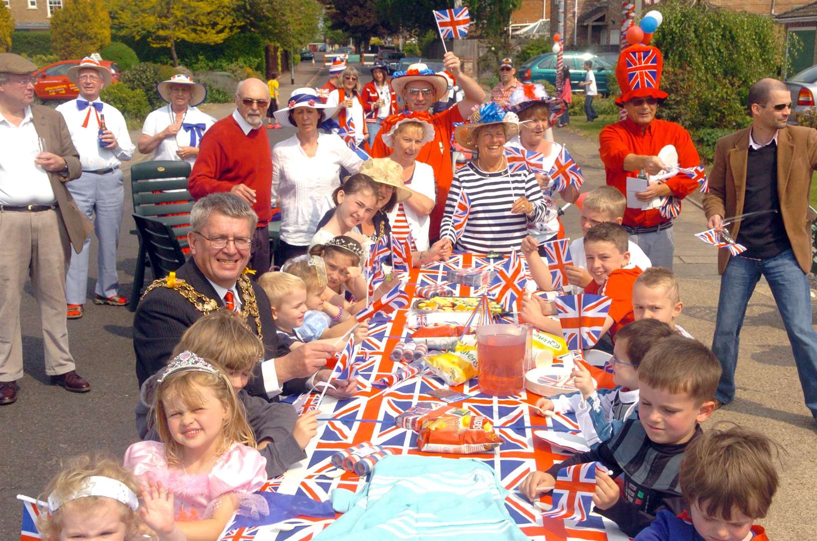 Street parties like this one were held in 2011 when the the Duke and Duchess of Cambridge were married