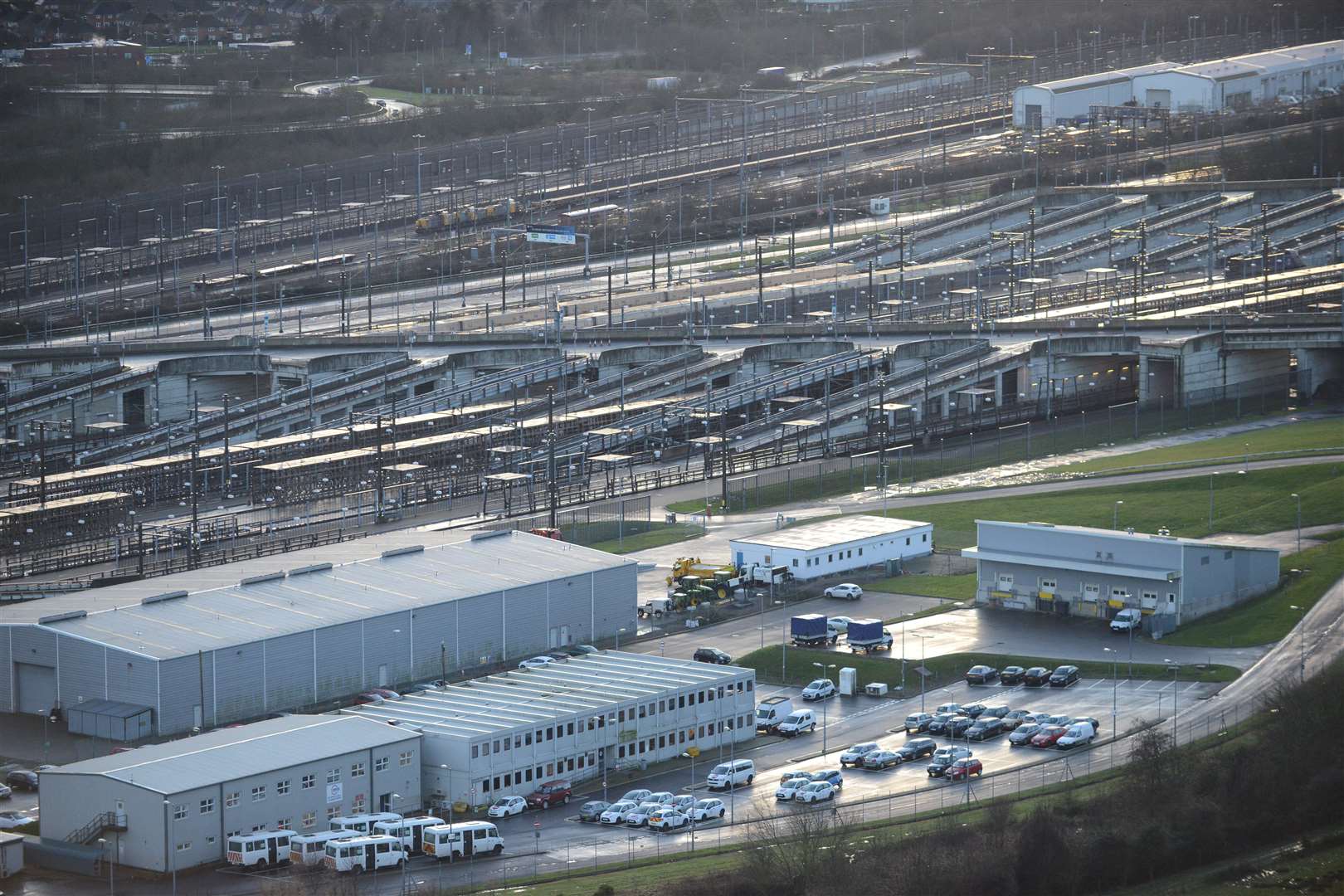 Eurotunnel terminal at Folkestone