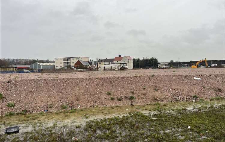 The barren Strood Waterfront site - long-awaited plans to be unveiled soon