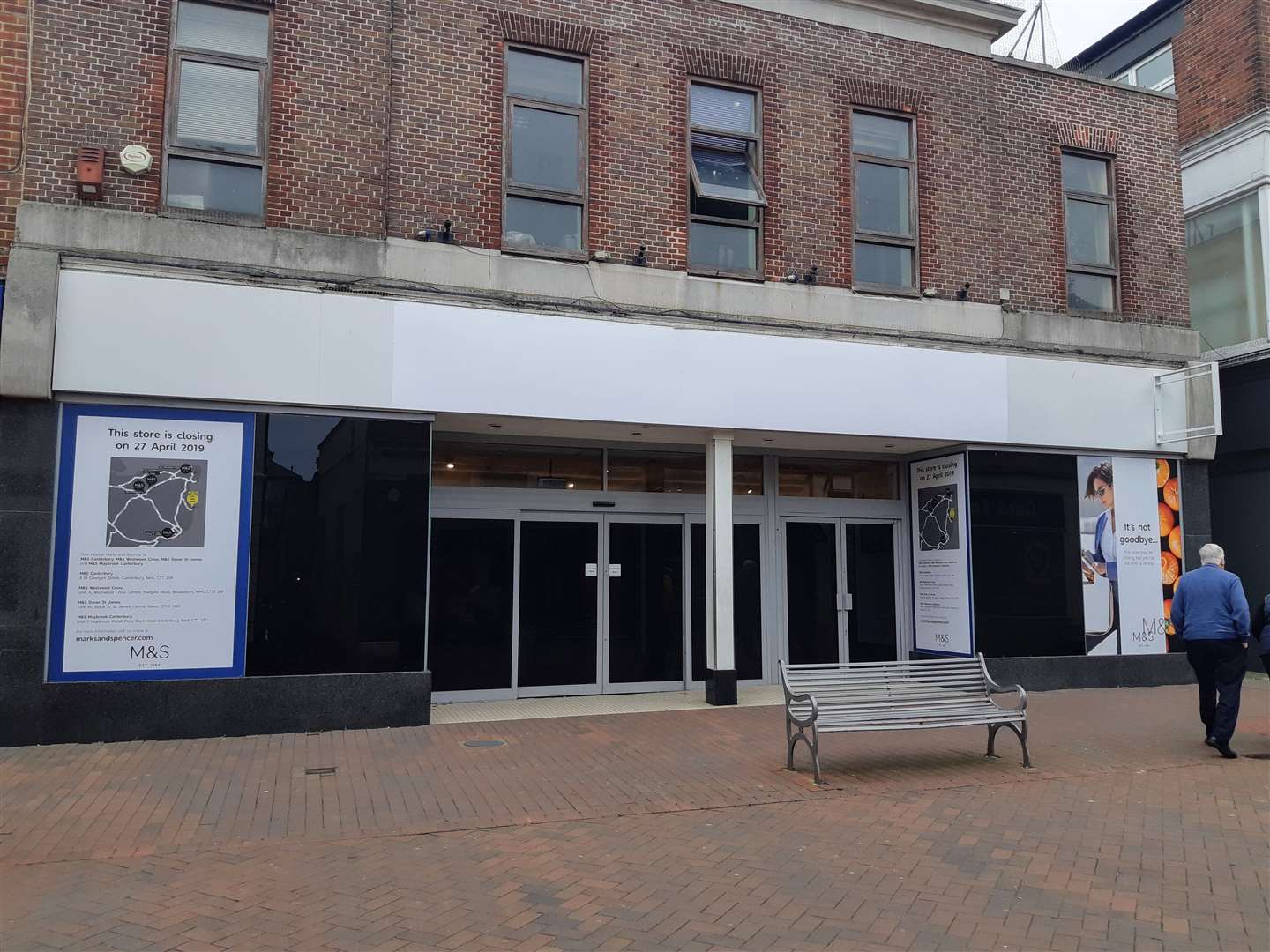 The empty M&S store which closed in Deal last Saturday (9388535)