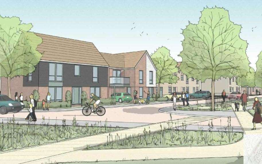 How part of the second phase of the Conningbrook Lakes development could look. Picture: On Architecture