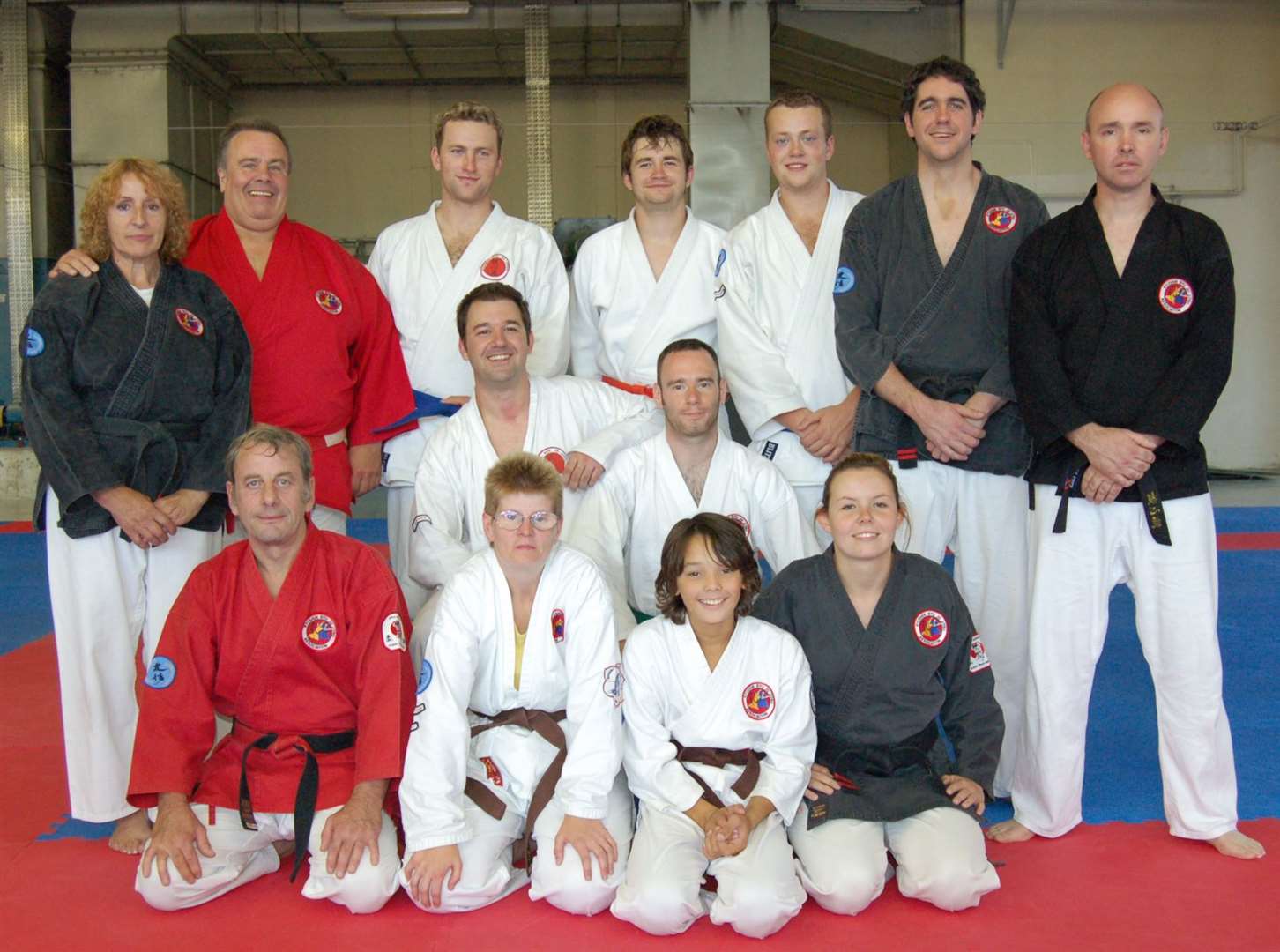 Roger Wilkes, second from the left, with the English team that travelled to Hungary 2006