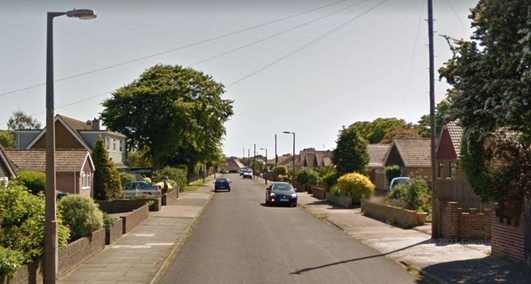 The incident happened in Kings Avenue, Broadstairs. Picture: Google Street View