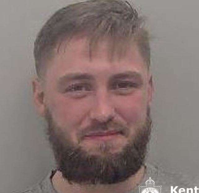 Tommy Presley, 30, of Coopers Road, Gravesend, was given a seven-year extended prison sentence. Picture: Kent Police