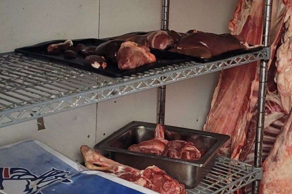The uncovered meat at Store 93. Picture: Ashford Borough Council
