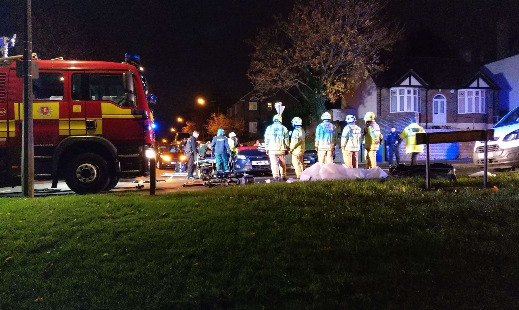Police, firefighters and paramedics were called. Picture: Martin from Gillingham
