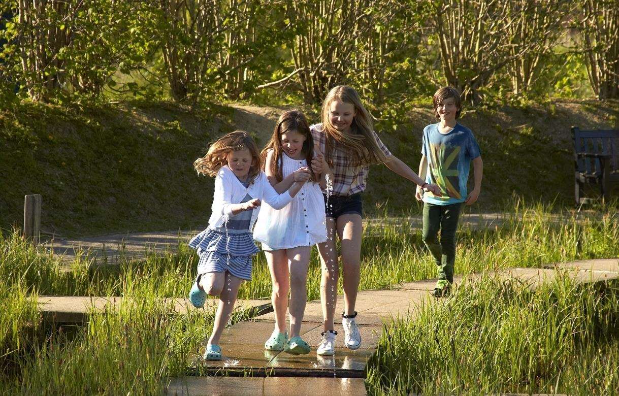 The Splashing Water Maze at Hever Castle