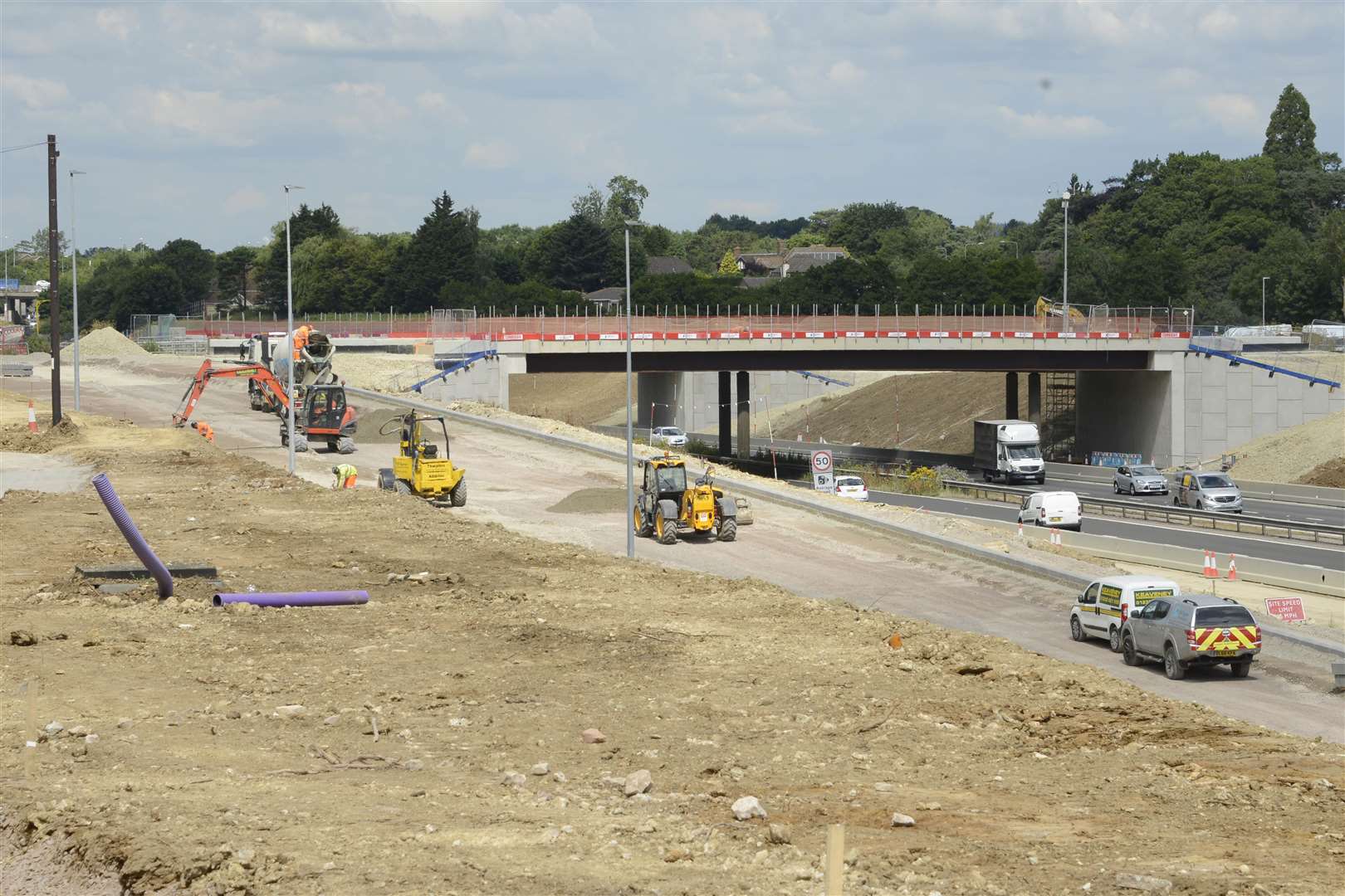 The junction 10a improvement works. Picture: Paul Amos