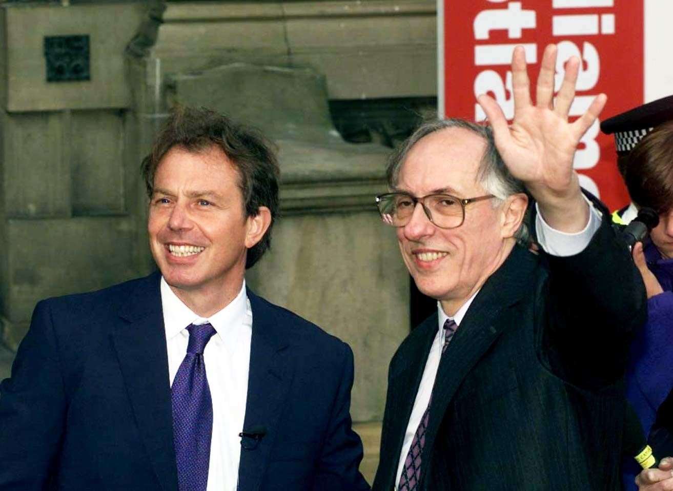 Sir Tony, left, campaigned alongside Scotland inaugural first minister Donald Dewar for a Scottish Parliament (Adam Butler/PA)