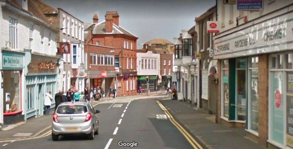 A fight broke out on Queen Street, Deal in the early hours of the morning. Picture: Google maps