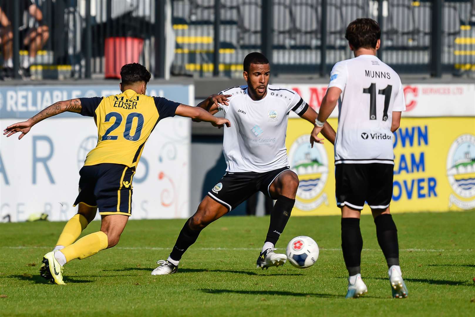 Dover defender Kevin Lokko. Picture: Alan Langley