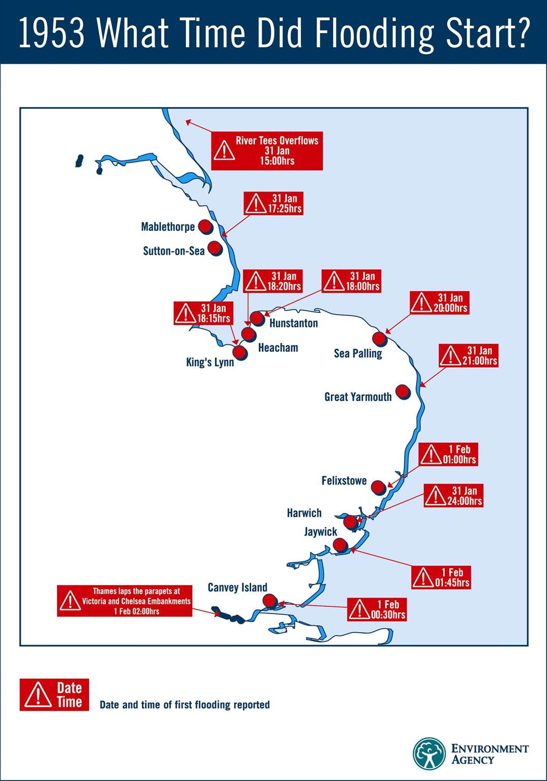 How the tidal surge progressed