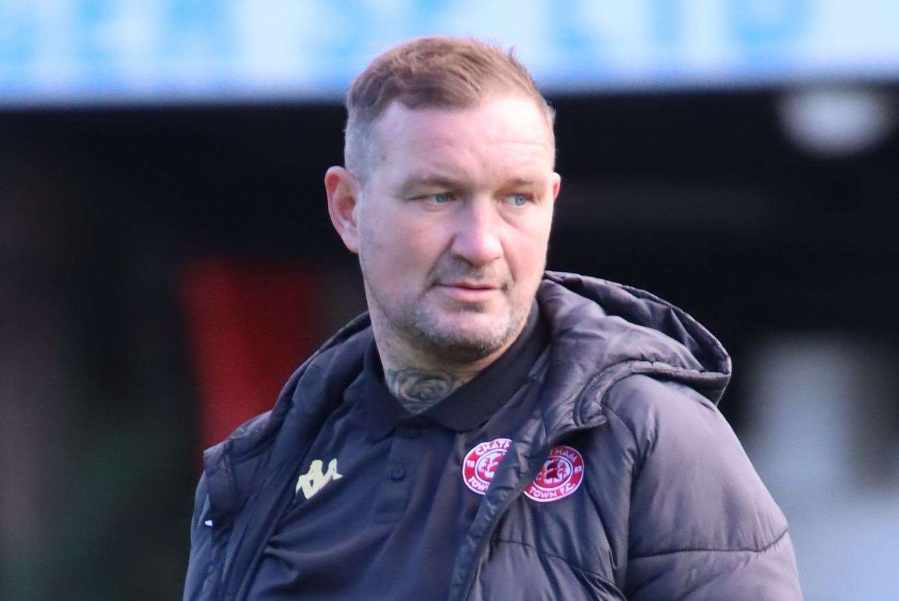 Chatham player-assistant Danny Kedwell – scored the winner at Whitehawk. Picture: Max English @max_ePhotos