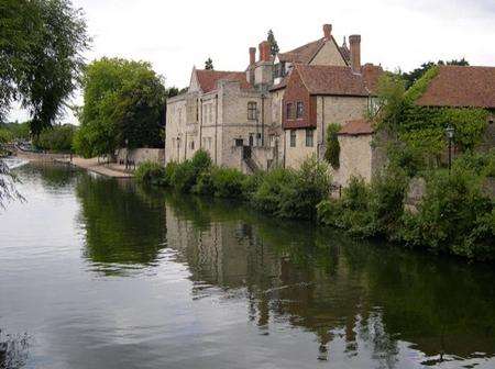 River Medway scenes by Archbishops Palace, photos taken by Mike Loft - these are to go with letter we are publishing