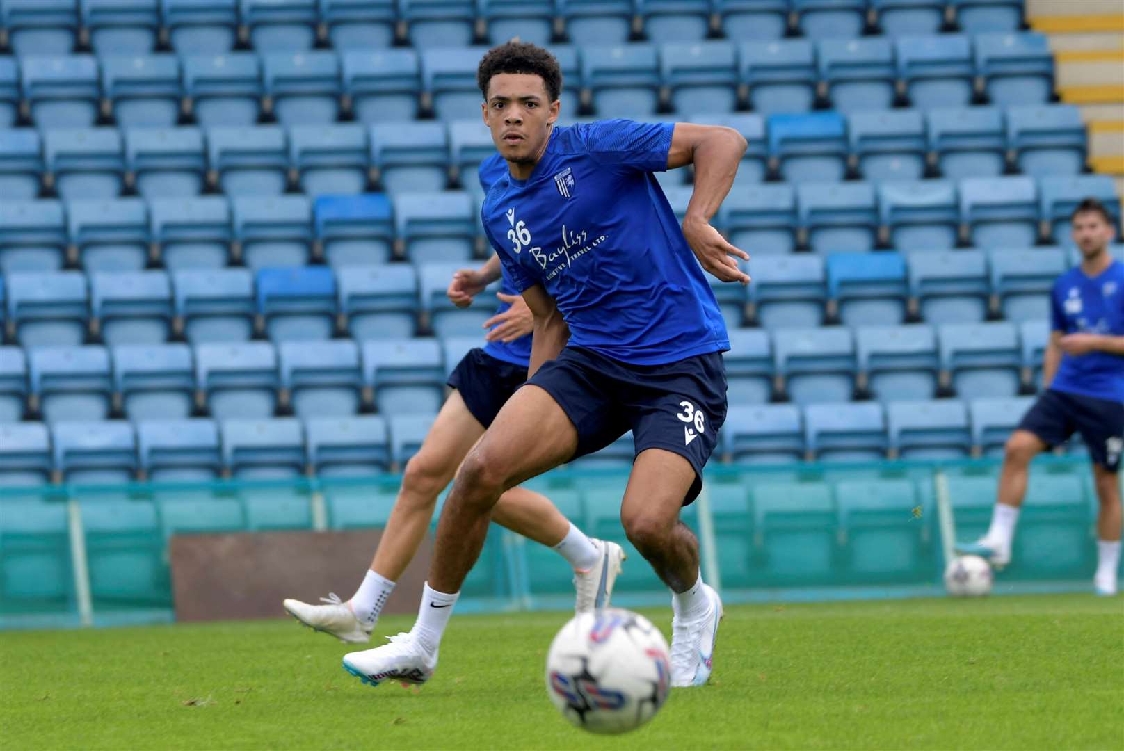 Youngster Kieron Agbebi will be hoping to impress in the Gillingham B team this season Picture: Barry Goodwin