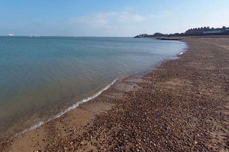 Oscar picked up cannabis during a walk by Sheerness seafront. Picture: Google Maps