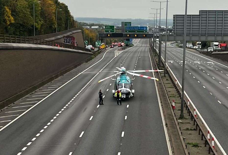 Motorcyclist dies after crash on A282 near Dartford Crossing