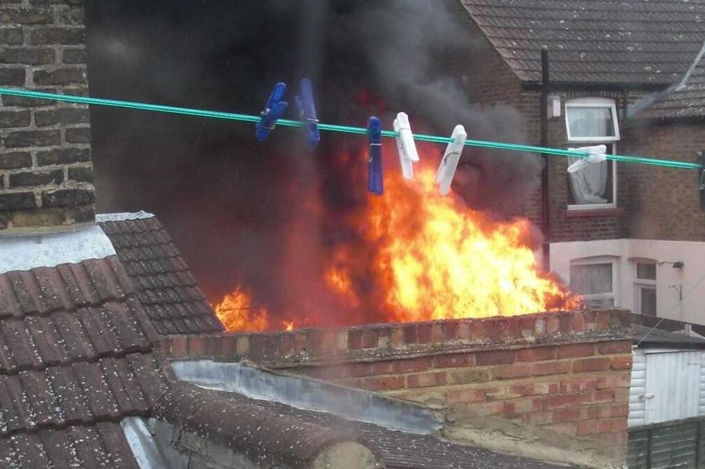 The shed blaze in Alma Road