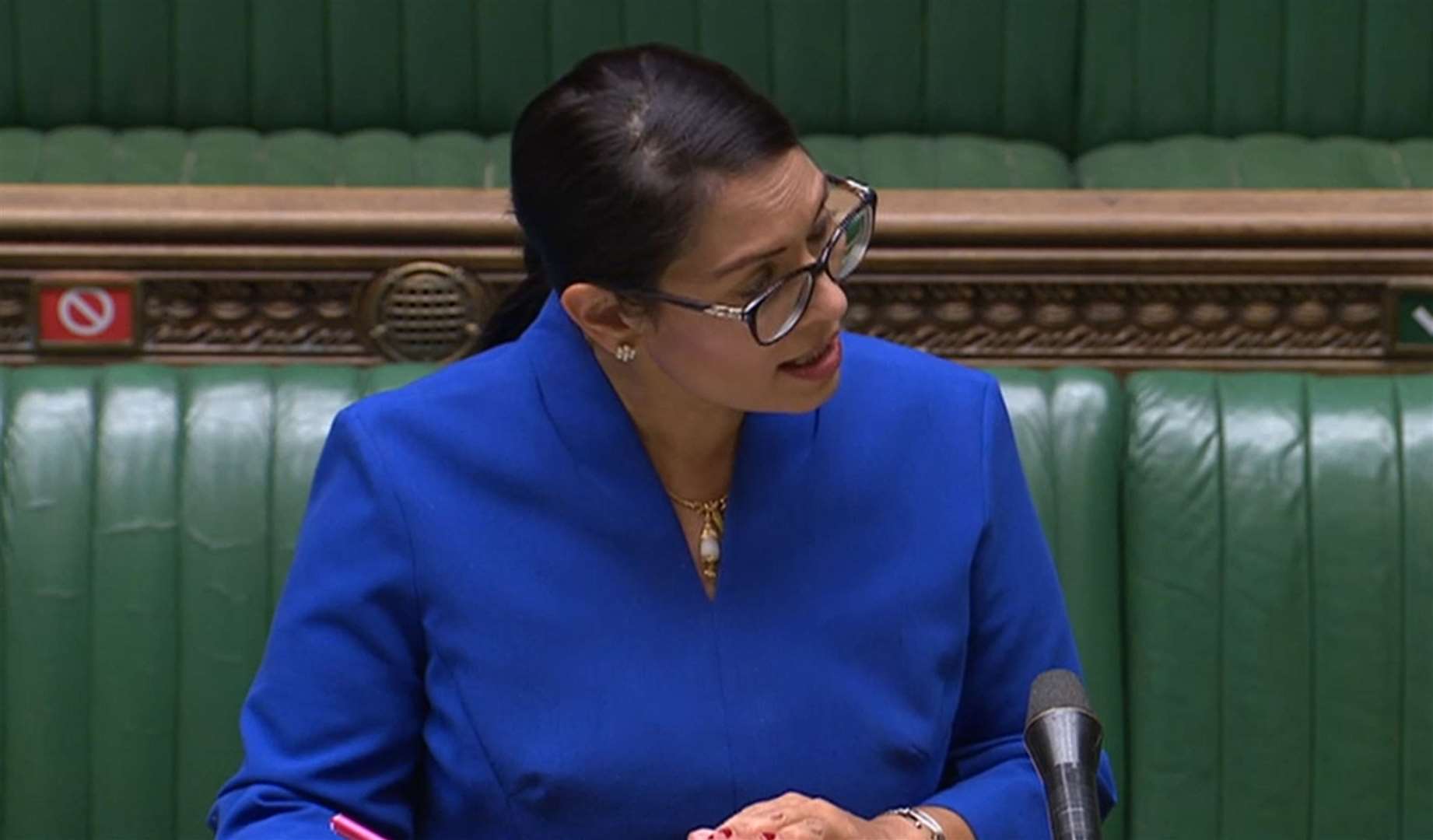 Home Secretary Priti Patel has condemned violence during protests (House of Commons/PA)