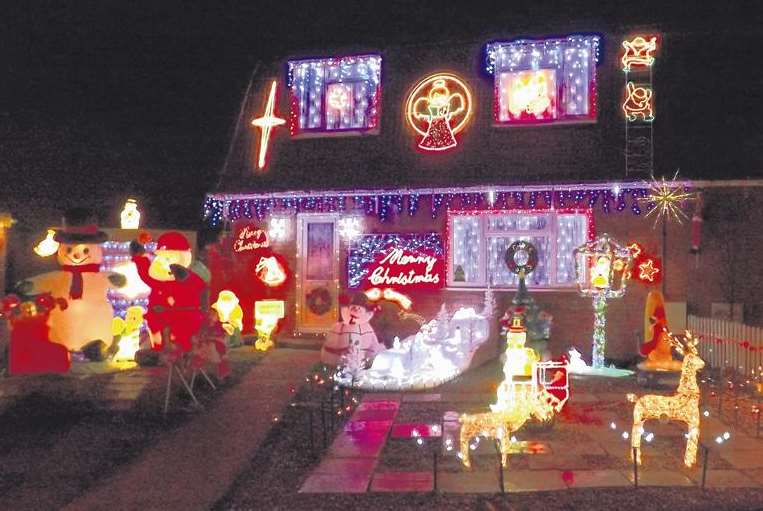Kym and Cheryl Wadey's stunning Christmas display in St James Road on the Isle of Grain