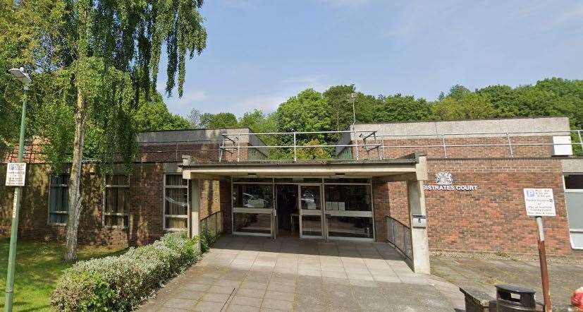 Sevenoaks Magistrates Court where the man pleaded guilty to charges