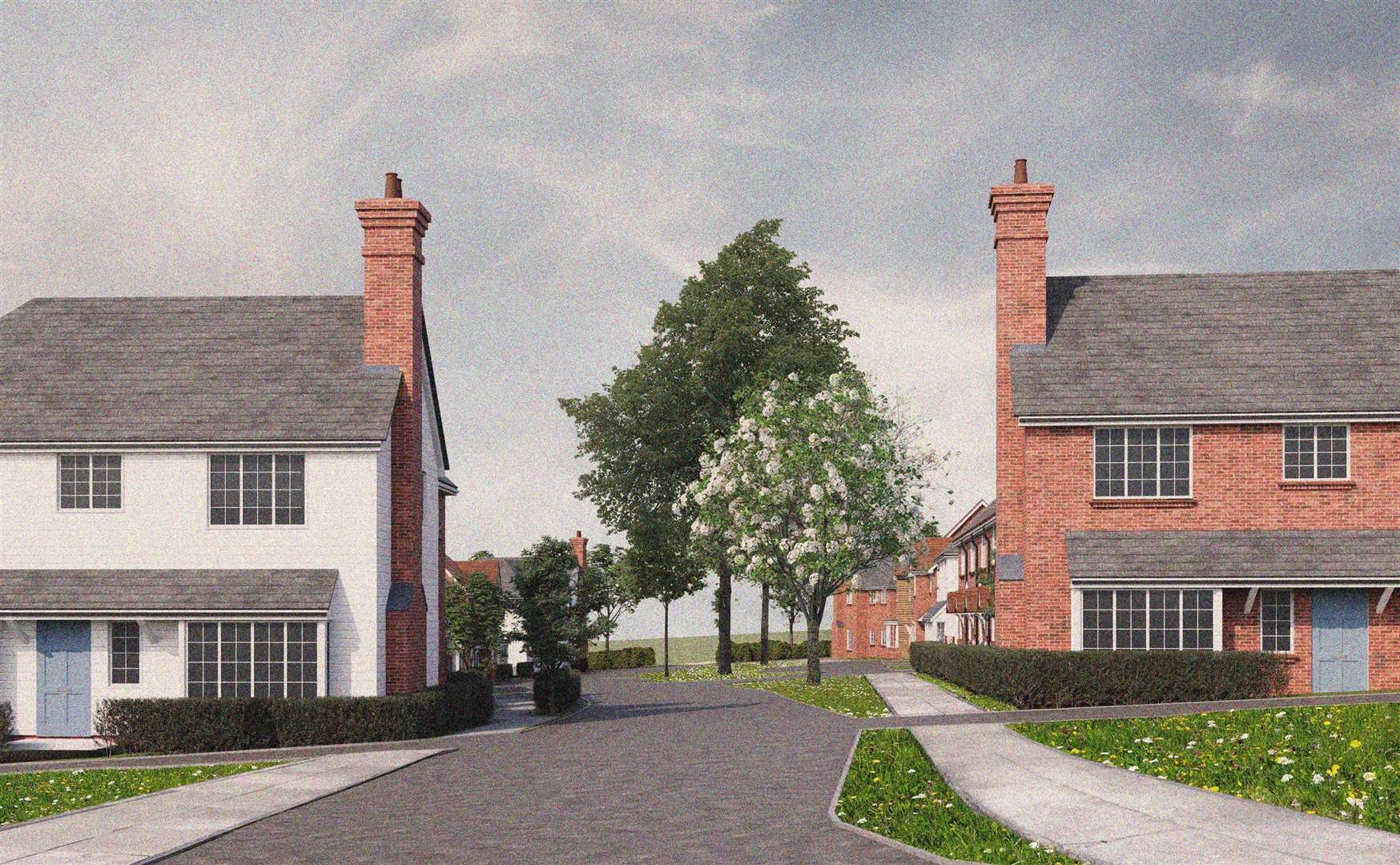 The homes in Woodchurch have been labelled as too big by some residents. Picture: Cala Homes