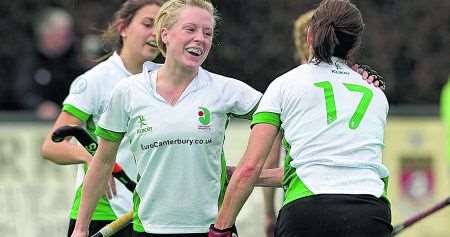 EuroCanterbury Ladies celebrate a goal