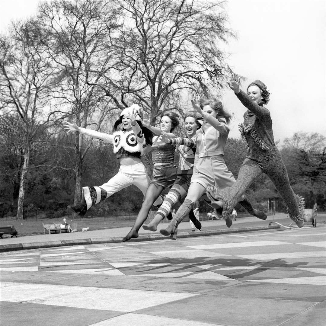 Female members of The Young Generation, the dance group started by Dougie Squires (PA)