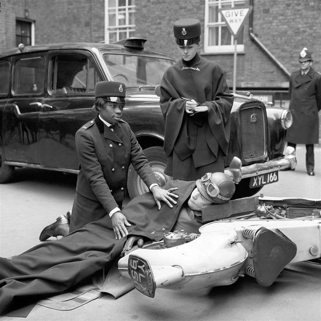 Sislin Fay Allen at the Metropolitan Police Training Centre in Regency Street (Barratt’s/PA)