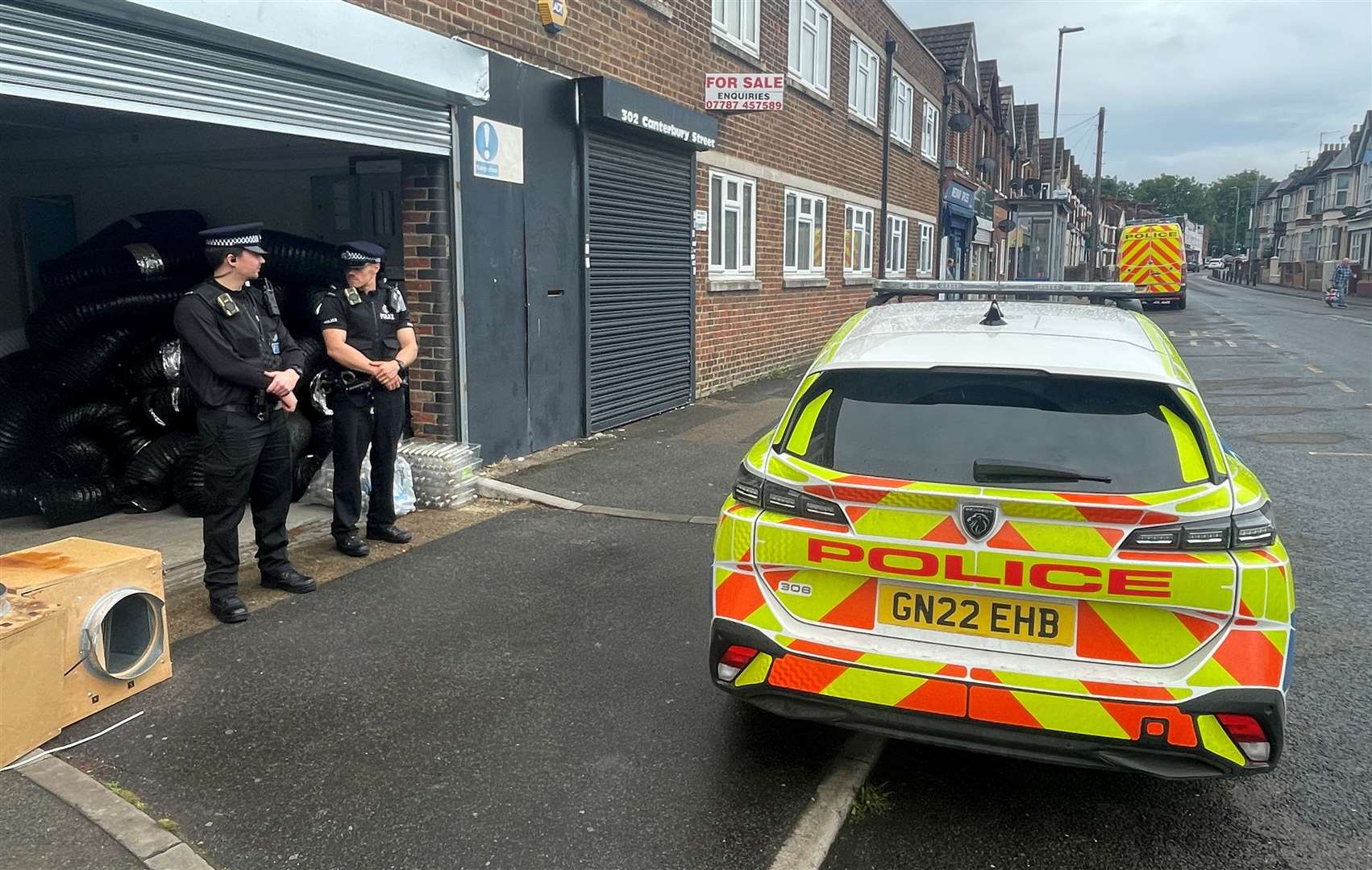 Officers were called after a cannabis farm was discovered. Picture: Sean McPolin