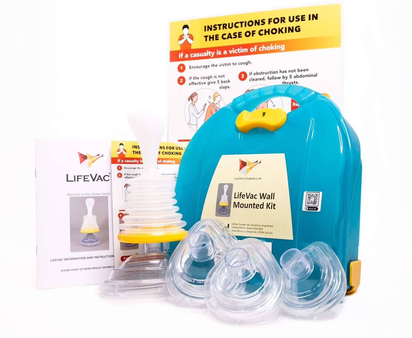 The wall-mounted anti-chocking device Mr and Mrs Steeper are fundraising for. Picture: LifeVac Europe Ltd