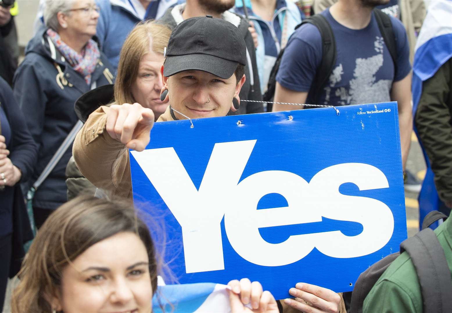 The poll found a narrow majority for Yes among those who would vote in a referendum on Scottish independence (Lesley Martin/PA)