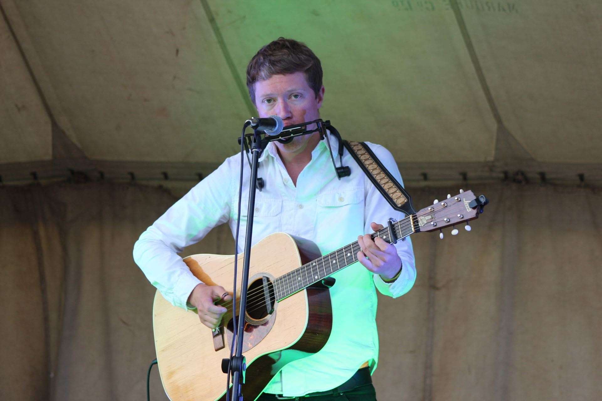 Sam Brothers at the Chickenstock music festival at Stockbury. Picture: John Nurden (14091675)