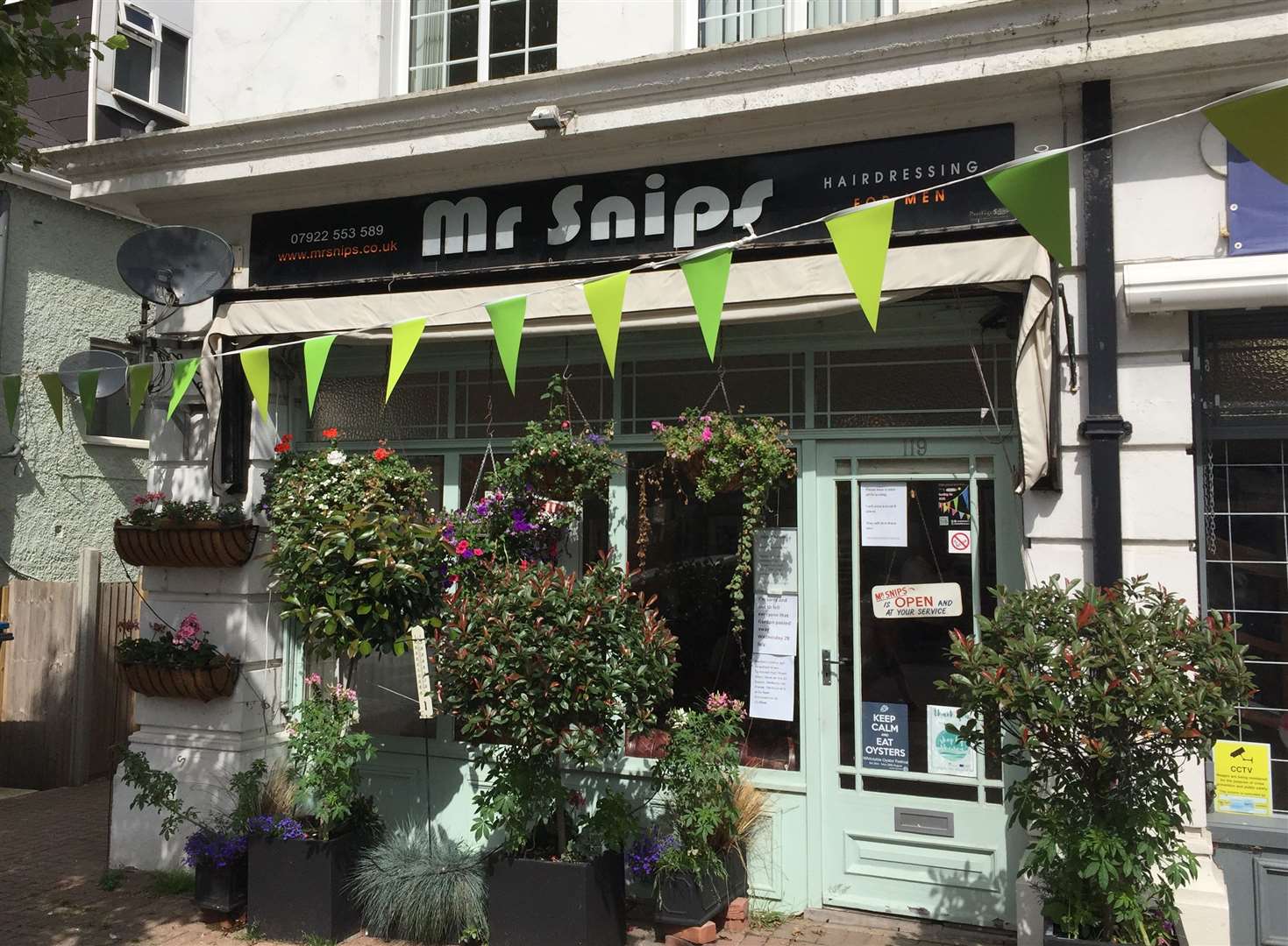 Mr Snips in Tankerton High Street is still open and now run by John Lynch