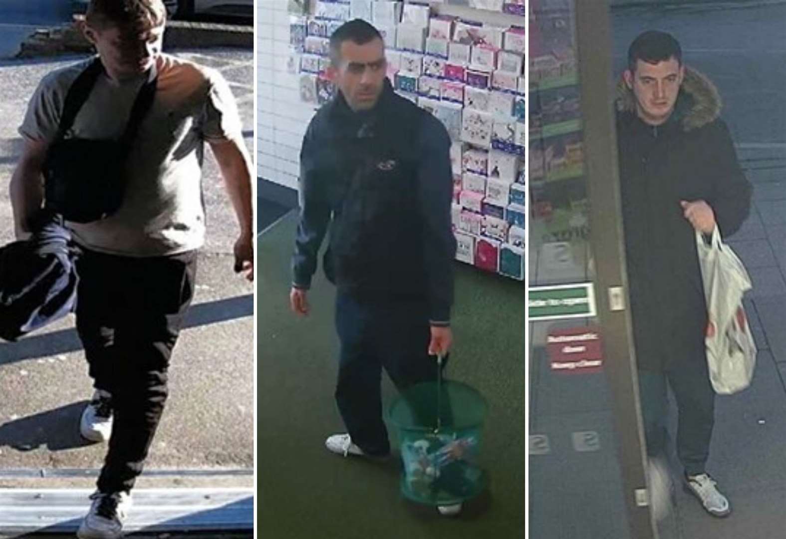 Kent Police release images of 3 men after shoplifting in Whitstable ...