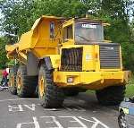 The 40-tonne dumper truck involved. Picture: STUART FRAZER