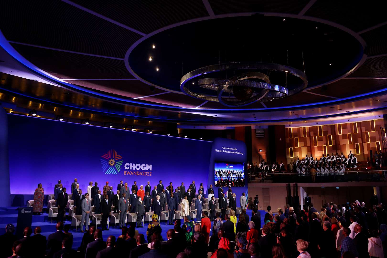 General view during the opening ceremony of the Commonwealth Heads of Government Meeting (Chogm) in Kigali, Rwanda (Dan Kitwood/PA)