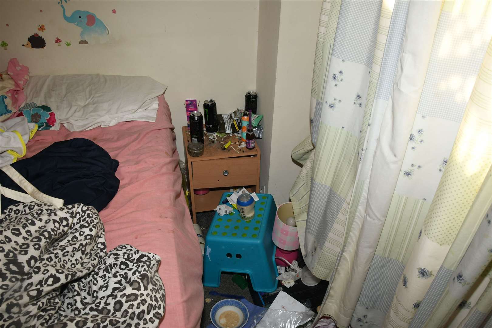 The whole house was cleaned, including Finley’s room (Derbyshire County Council/PA)