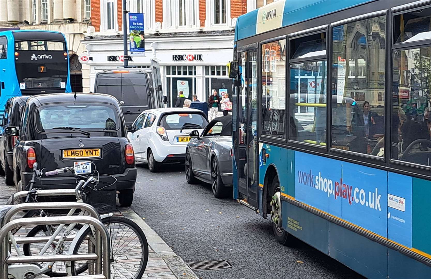 Cars are seen regularly ignoring the rules