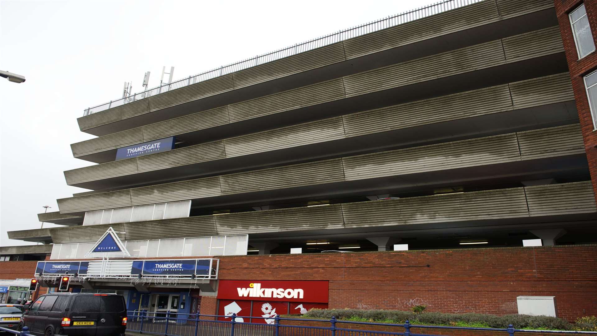 The multi-storey car park at Thamesgate Shopping Centre, Gravesend