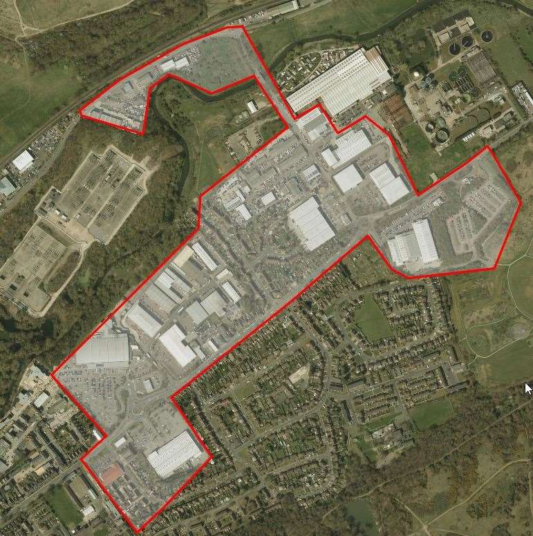 A map of the dispersal order in Sturry. Picture: Kent Police Canterbury via Twitter