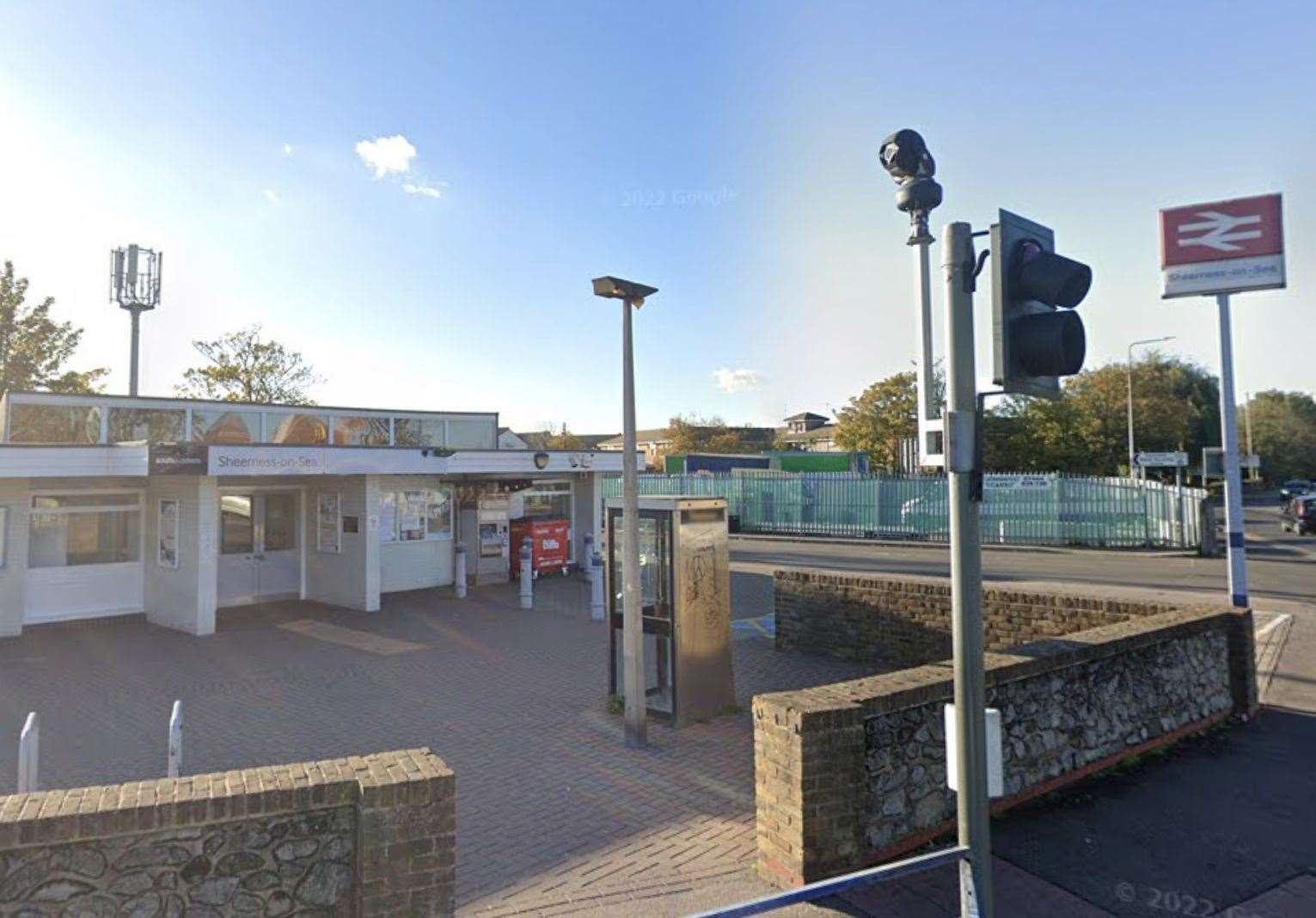 Carmen Hart abused a woman and staff at Sheerness-on-Sea railway station. Picture: Google Maps