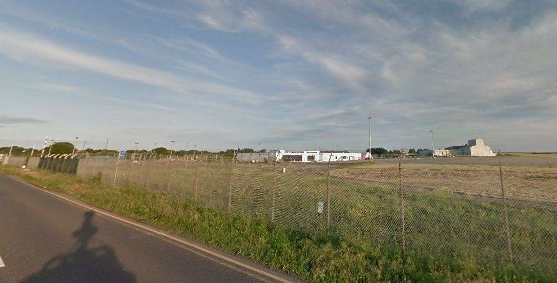 Manston Airport is one previously earmarked site that could be used for cars to avoid gridlock under the new European Entry/Exit System. Picture: Google