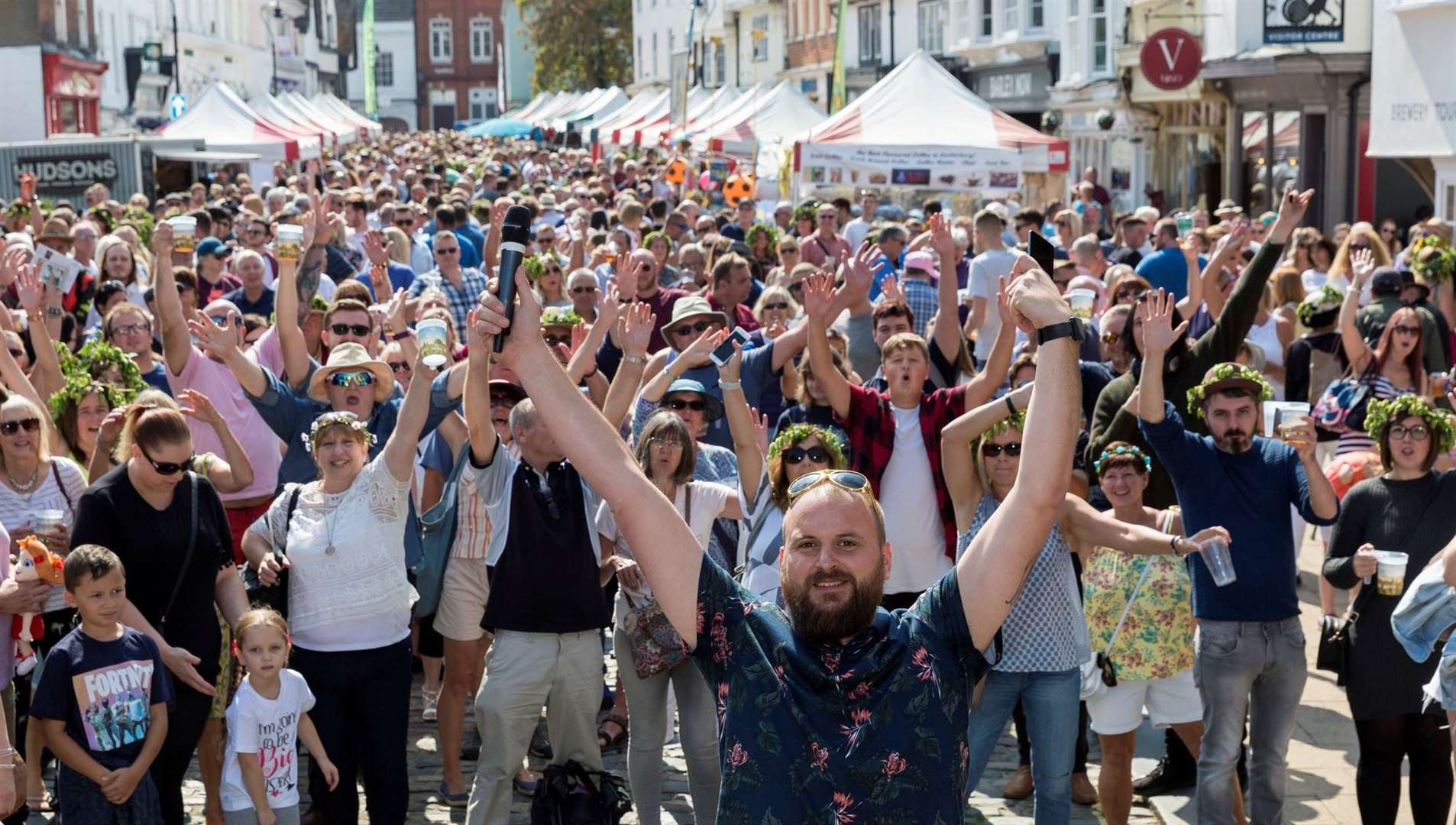 Faversham’s Hop Festival is set to return for more beer and bands in 2025. Picture: Shepherd Neame