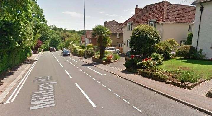 Officers were called to Military Road in Folkestone. Photo: Google Street View