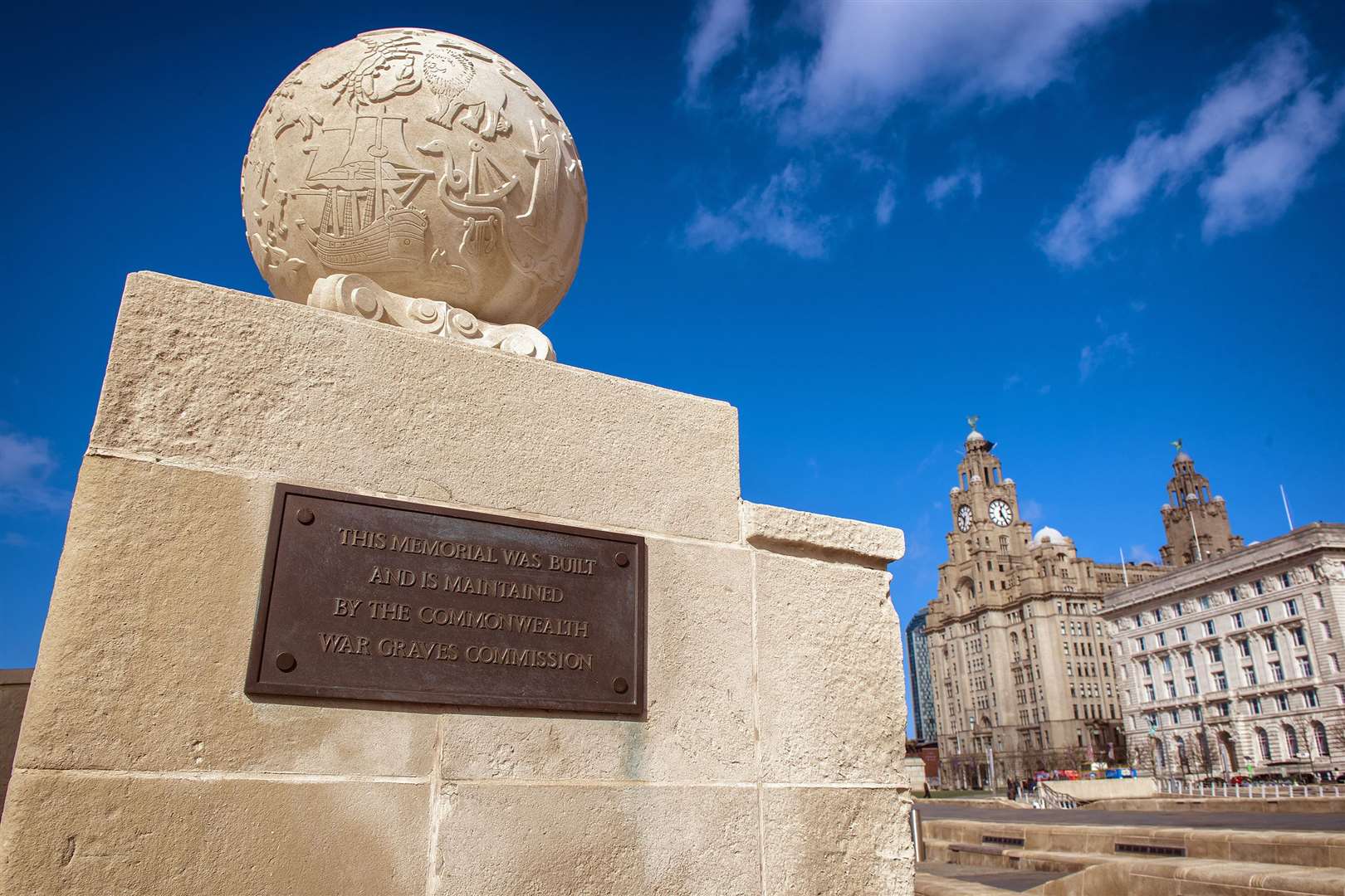 The Liverpool Naval Memorial commemorates men from the Merchant Navy (Commonwealth War Graves Commission)