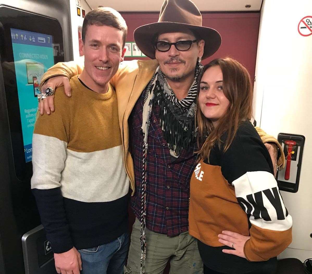 Dave and Roxanne King with Johnny Depp