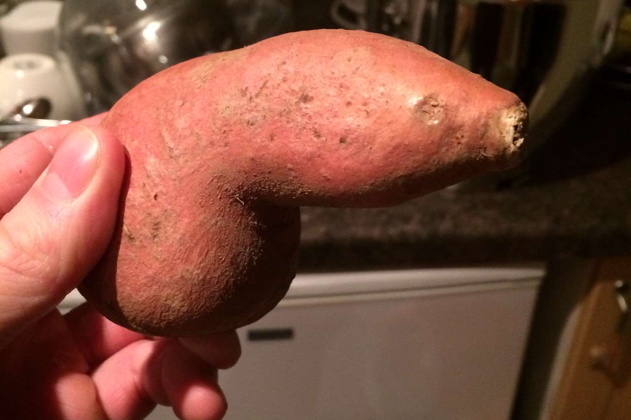 The peculiarly-shaped potato