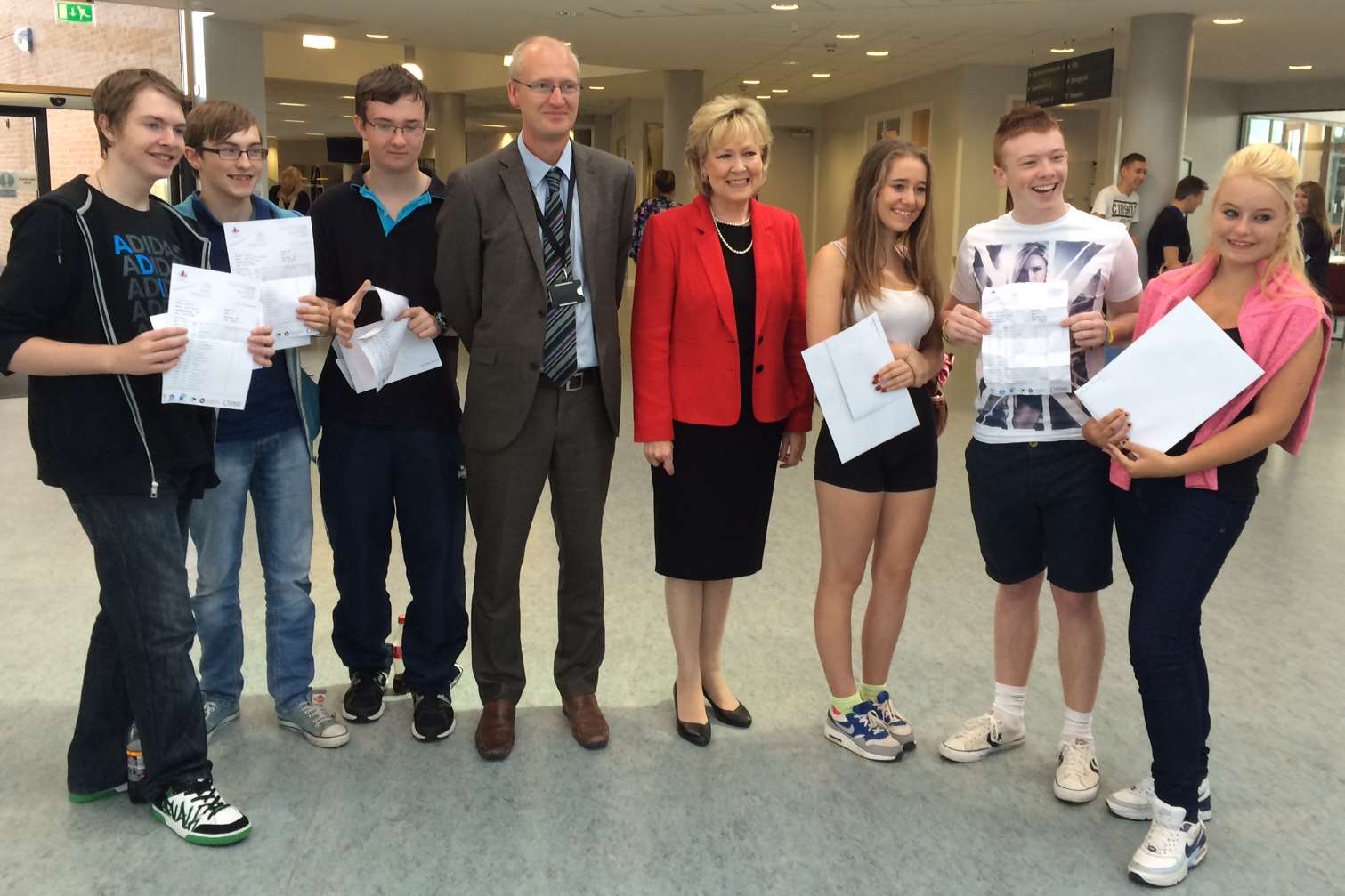 Margaret Crabtree, Kent County Council deputy cabinet member for education, at Thamesview School in Gravesend