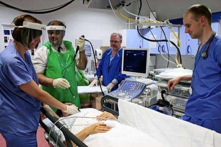 Darent Valley Hospital is using a new technique in the fight against lung cancer